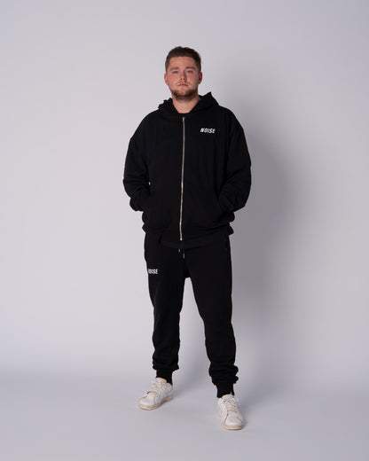 Oversized Noise Basic Tracksuit Black