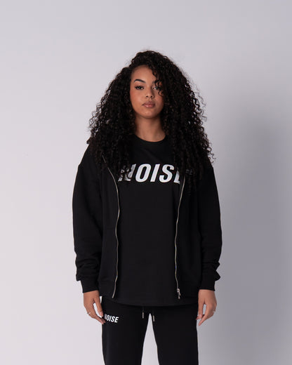 Oversized Noise Basic Tracksuit Black